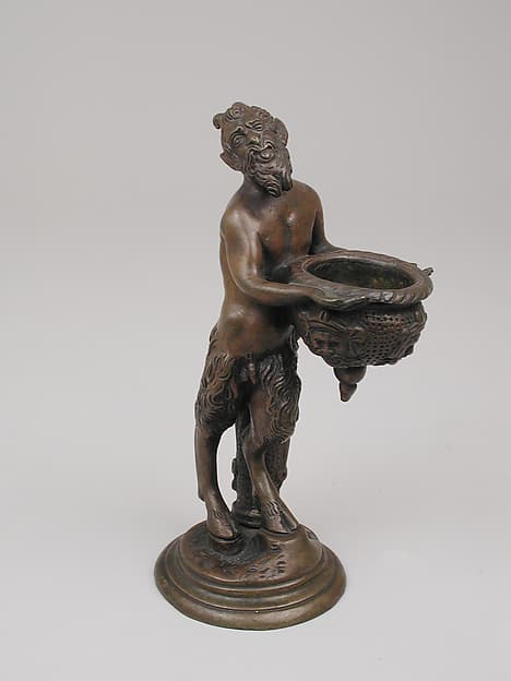 Satyr Holding a Vessel, by Andrea Briosco, called Riccio