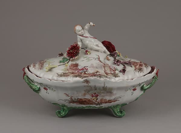 Tureen with cover, by Veuve Perrin Factory