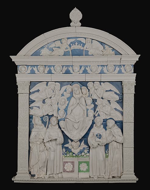 The Assumption of the Virgin (The Marquand Altarpiece), by Andrea della Robbia