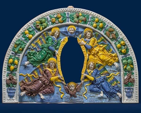Mystic mandorla, by Giovanni della Robbia