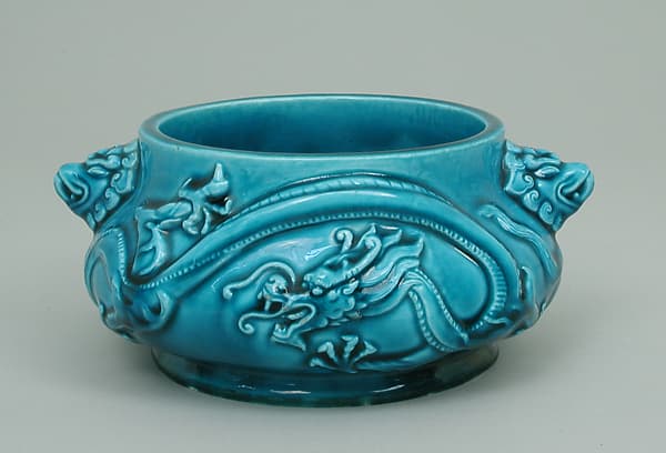 "Bleu de Deck" bowl, by Joseph-Théodore Deck