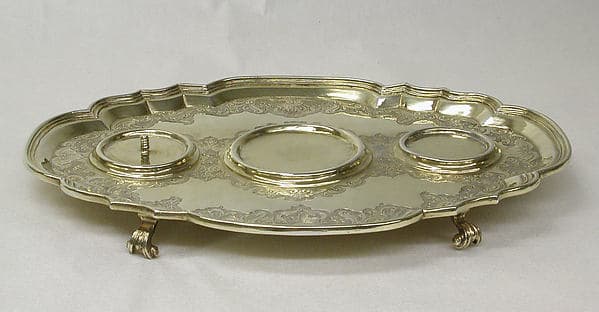 Tray for écritoire, by Abraham Drentwett IV