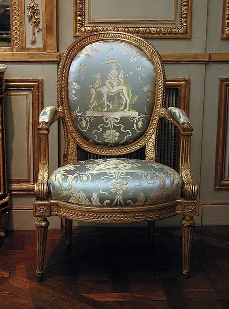 Armchair (one of four) (part of a set), by Louis Delanois