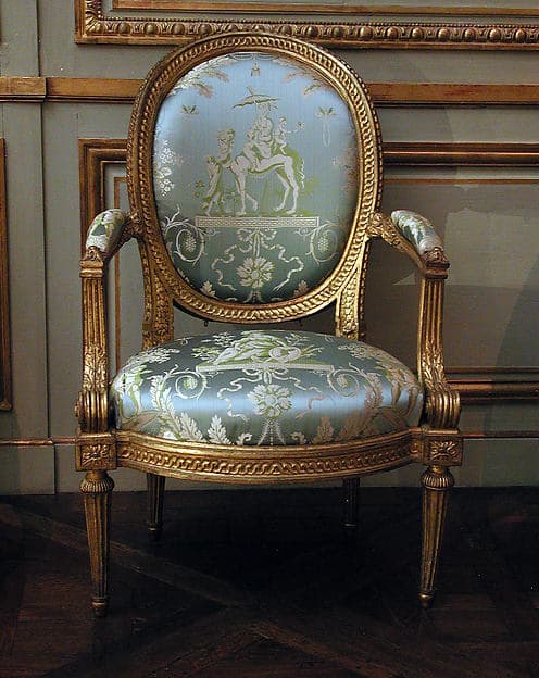 Armchair (one of four) (part of a set), by Louis Delanois