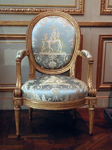 Armchair (one of four) (part of a set), by Louis Delanois