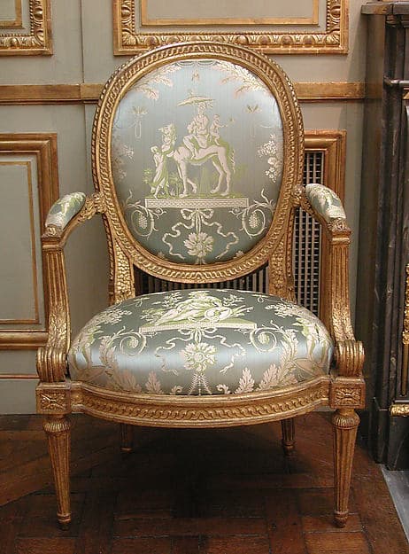 Armchair (one of four) (part of a set), by Louis Delanois
