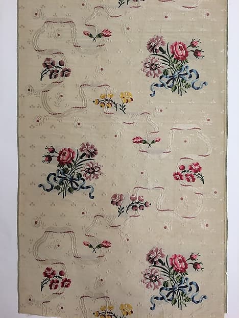 Panel of brocaded silk