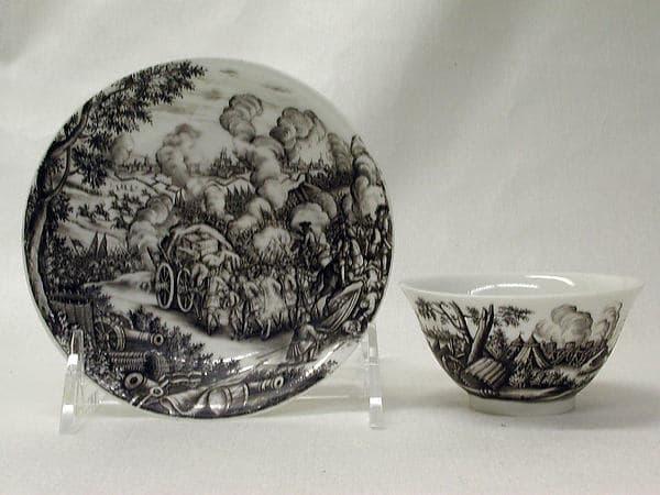 Teabowl and saucer, by Meissen Manufactory
