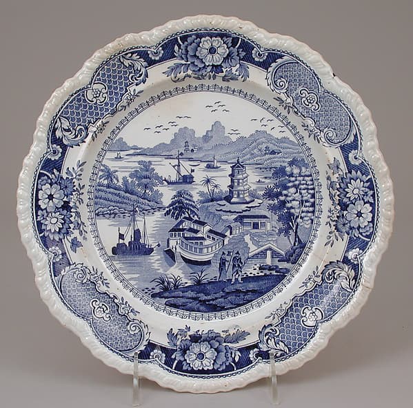Plate, by John & William Ridgway