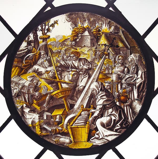 Allegory of Rout and Pillage, by Dirck Vellert