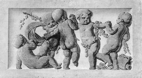 Dancing children (one of a pair), by Donatello