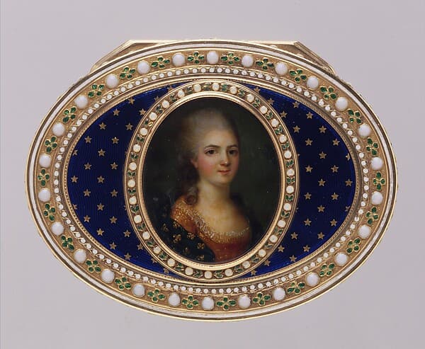 Snuffbox with portrait of a member of the French royal family, probably a daughter of Louis XV, by Joseph Etienne Blerzy