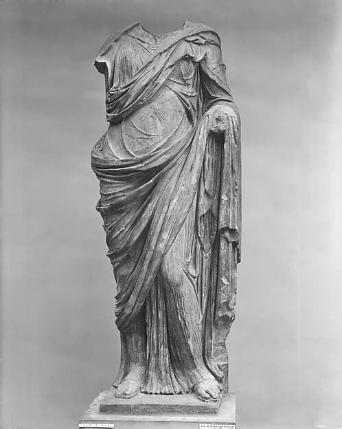 Marble statue of a woman