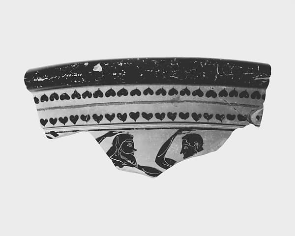 Calyx-krater, fragments, by Exekias