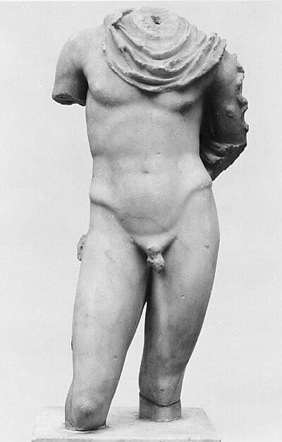 Marble statue of Hermes