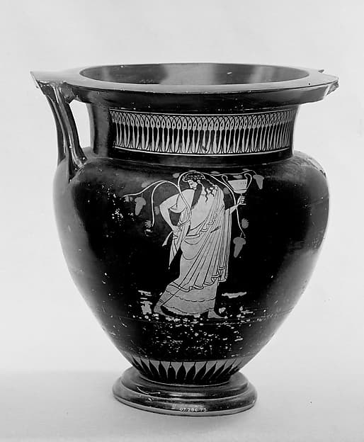 Terracotta column-krater (bowl for mixing wine and water), by Myson