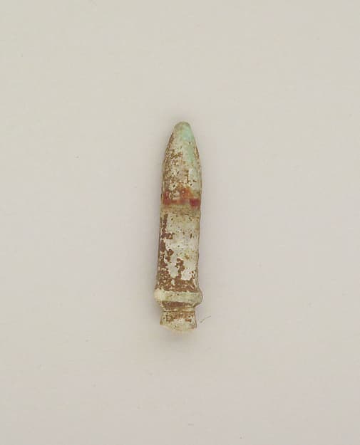 Faience wadj papyrus column