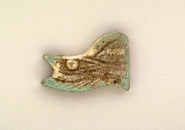 Faience Udjat eye amulet