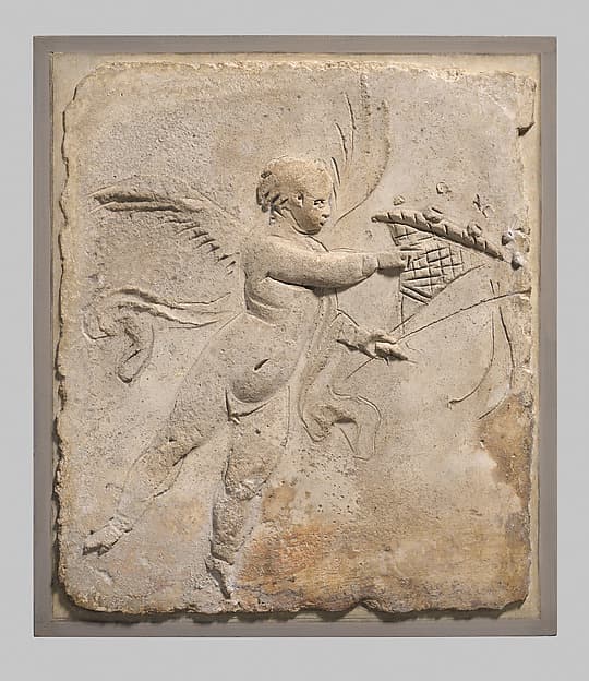 Stucco relief panel