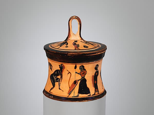 Terracotta pyxis (box), by Painter of Munich 1842