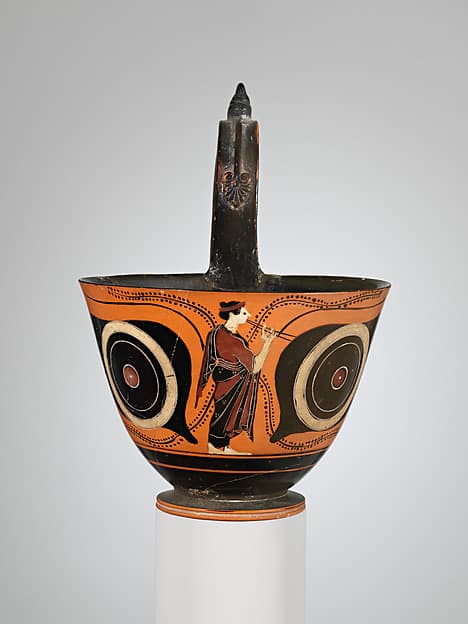 Terracotta kyathos (cup-shaped ladle)