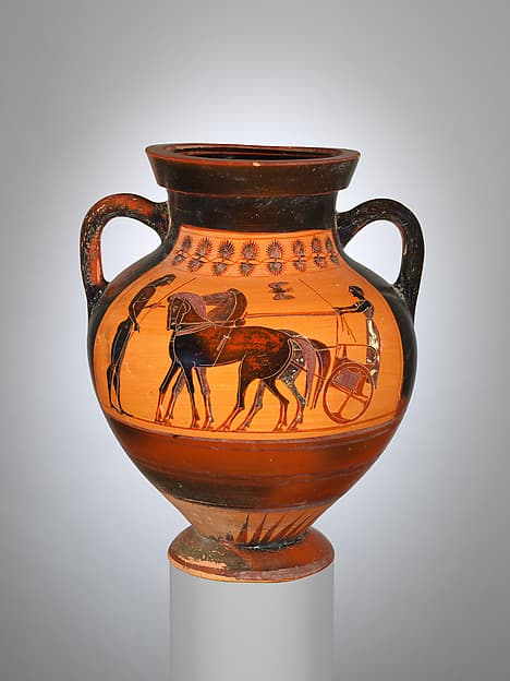 Terracotta amphora (jar), by St. Audries Painter