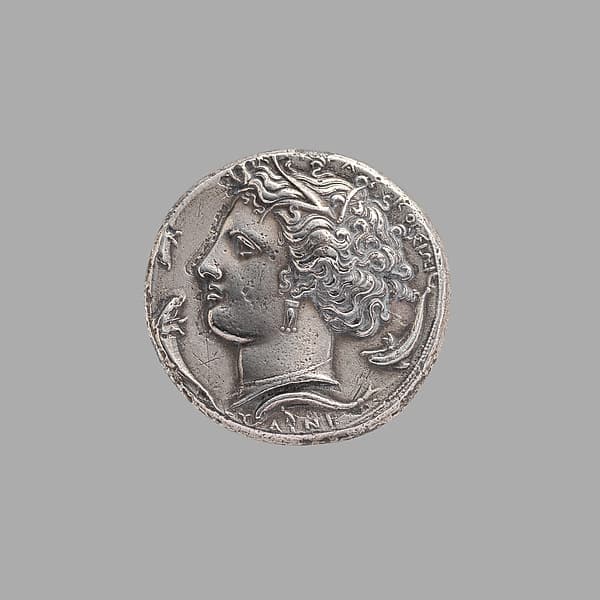 Silver dekadrachm, by Euainetos