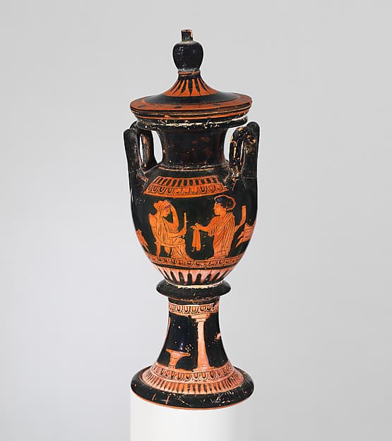 Terracotta lebes gamikos (round-bottomed bowl with handles and stand used in weddings), by Group of Berlin 2406