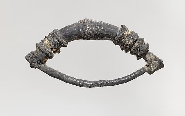 Silver fibula (safety pin)