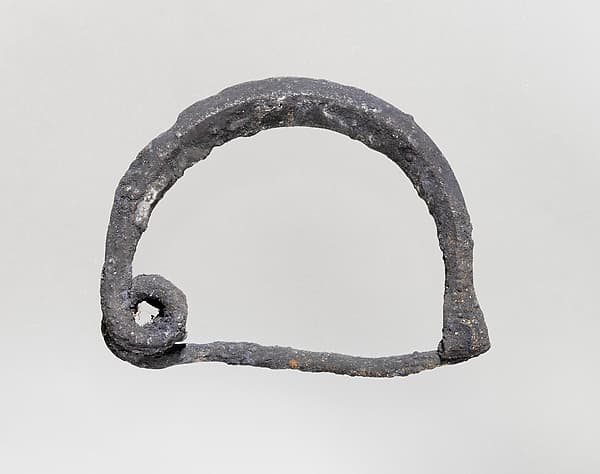 Silver fibula (safety pin)