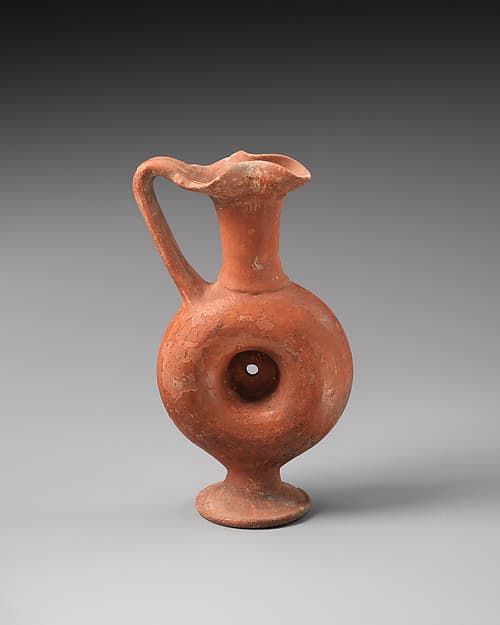 Terracotta ring vase