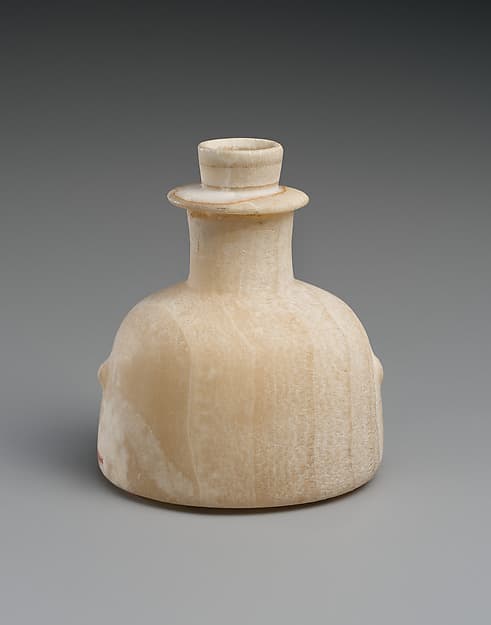 Alabaster flask with stopper