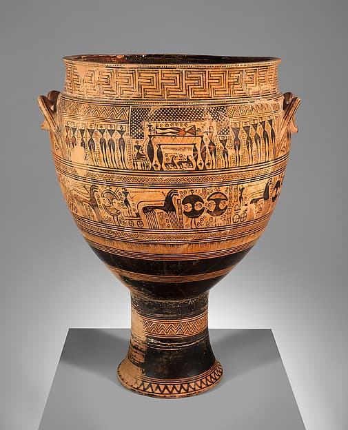Terracotta krater, by Hirschfeld Workshop