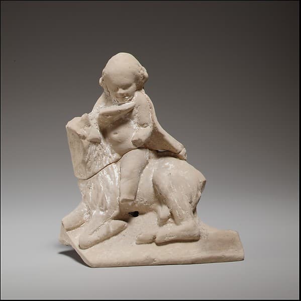 Eros riding a goat