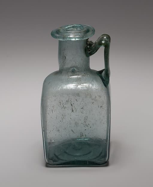 Glass square bottle