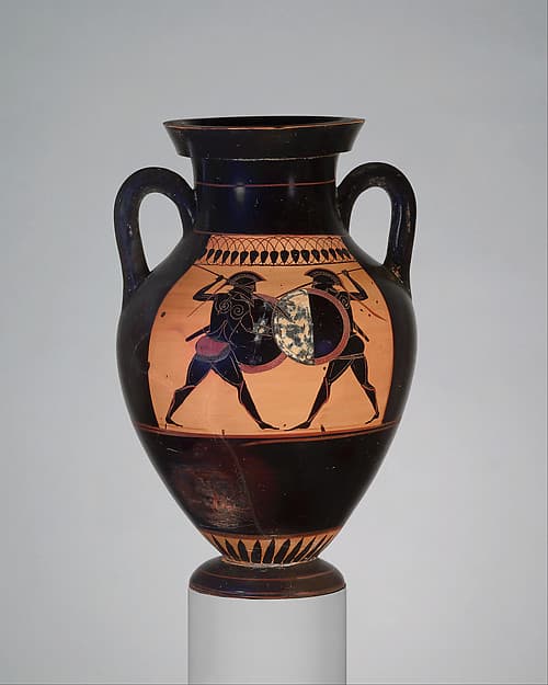 Terracotta amphora (jar), by Lysippides Painter