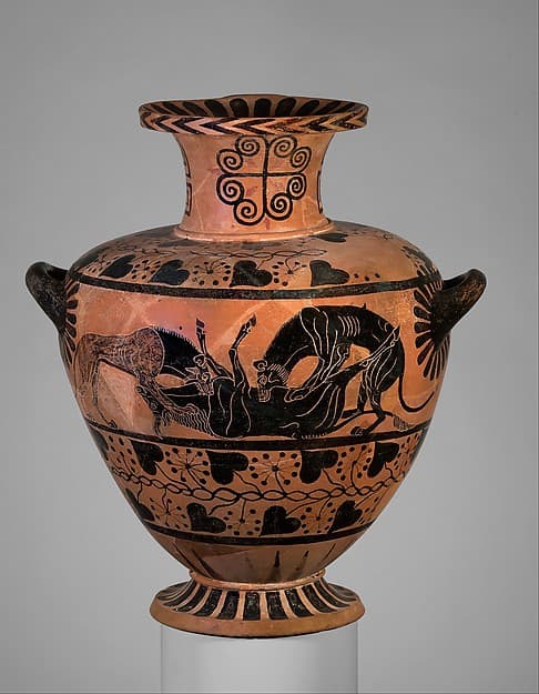 Terracotta hydria (water jar), by Eagle Painter