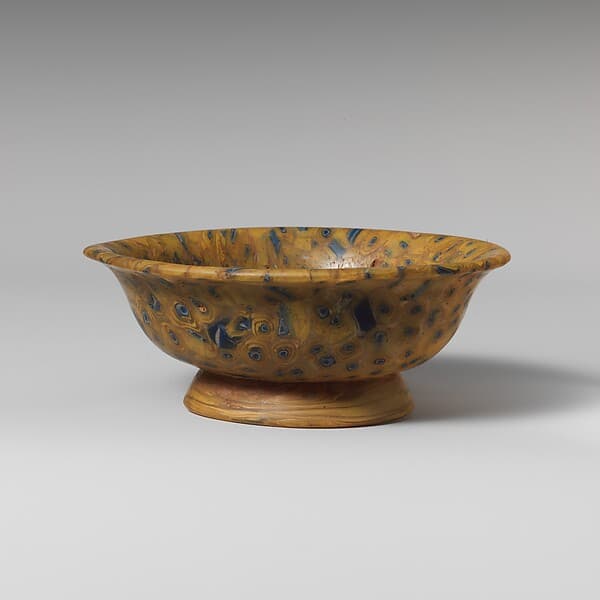 Glass mosaic bowl
