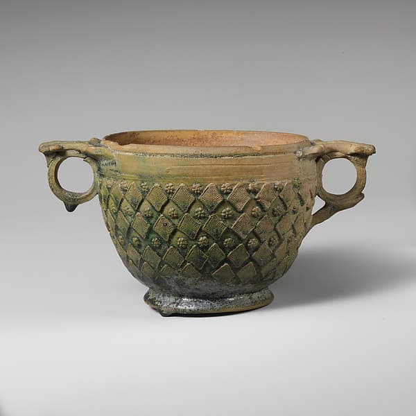 Terracotta scyphus (drinking cup)
