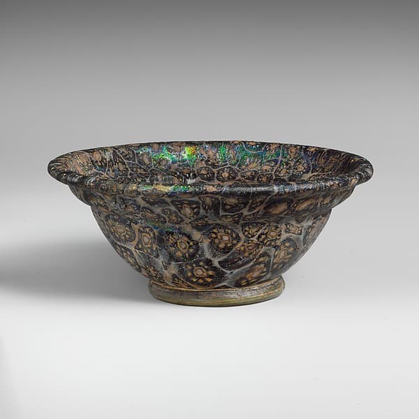 Glass mosaic bowl