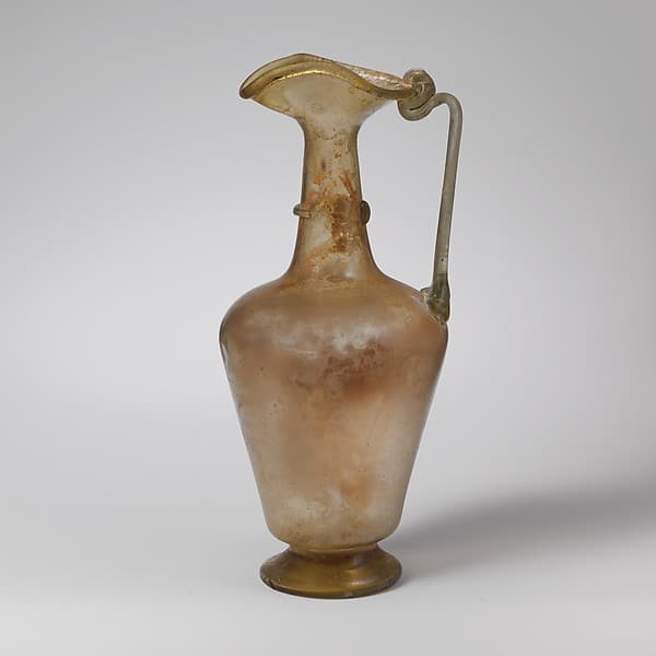 Glass jug with trefoil rim