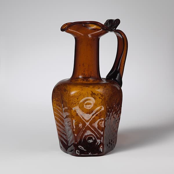 Glass hexagonal jug