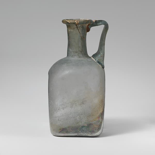Glass square bottle