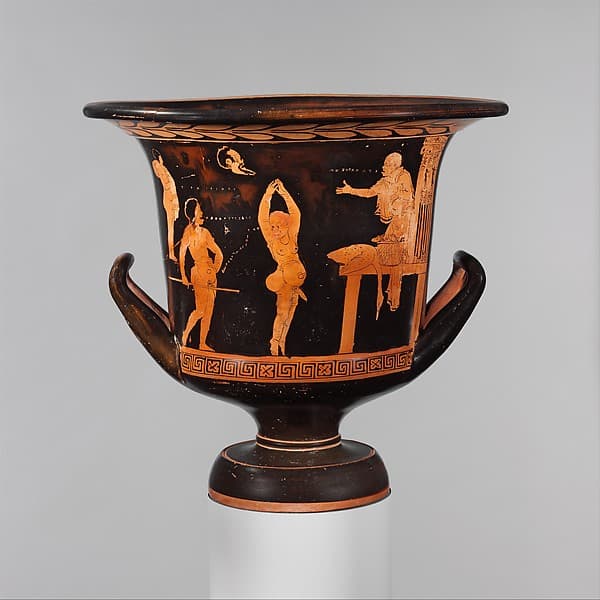 Terracotta calyx-krater (mixing bowl), by Dolon Painter