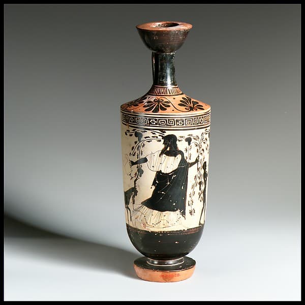 Terracotta lekythos (oil flask), by Bowdoin Painter