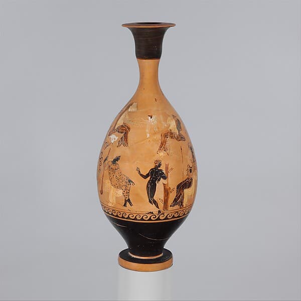 Terracotta lekythos (oil flask), by Pagenstecher Class