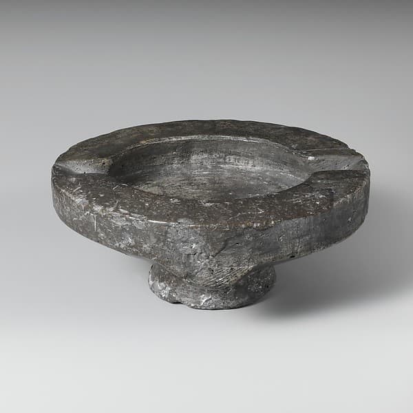 Steatite oil lamp
