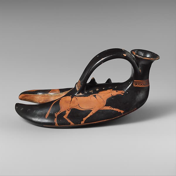 Terracotta vase in the form of a lobster claw, by Class of Seven Lobster-Claws
