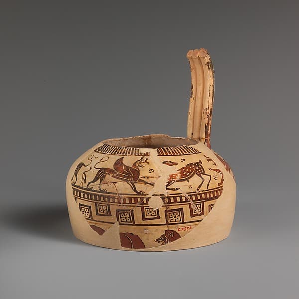 Fragment of a terracotta oinochoe (jug), by Altenburg Painter