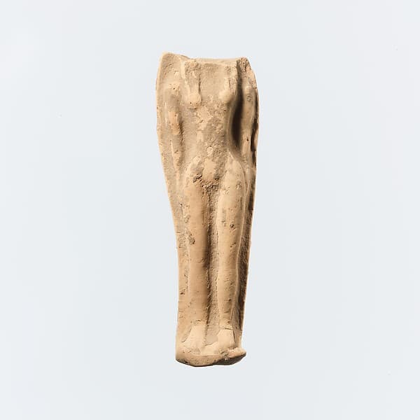 Terracotta statuette of a female figure